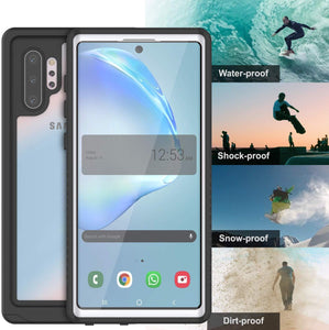 Galaxy Note 10+ Plus Case, Punkcase [Extreme Series] Armor Cover W/ Built In Screen Protector [White] (Color in image: teal)