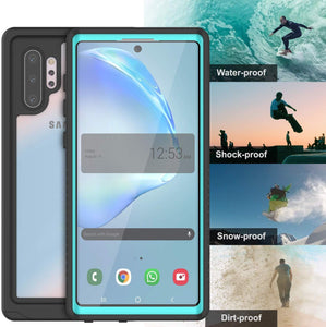 Galaxy Note 10+ Plus Case, Punkcase [Extreme Series] Armor Cover W/ Built In Screen Protector [Teal] (Color in image: pink)