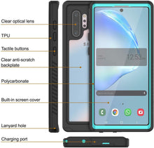 Load image into Gallery viewer, Galaxy Note 10+ Plus Case, Punkcase [Extreme Series] Armor Cover W/ Built In Screen Protector [Teal] (Color in image: Red)
