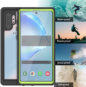 Galaxy Note 10+ Plus Case, Punkcase [Extreme Series] Armor Cover W/ Built In Screen Protector [Light Green] (Color in image: Teal)