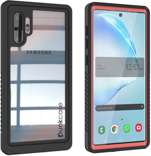 Galaxy Note 10+ Plus Case, Punkcase [Extreme Series] Armor Cover W/ Built In Screen Protector [Pink] (Color in image: Pink)