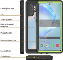 Load image into Gallery viewer, Galaxy Note 10+ Plus Case, Punkcase [Extreme Series] Armor Cover W/ Built In Screen Protector [Light Green] (Color in image: White)
