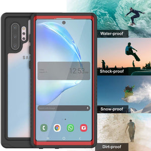 Galaxy Note 10+ Plus Case, Punkcase [Extreme Series] Armor Cover W/ Built In Screen Protector [Red] (Color in image: Teal)