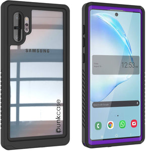Galaxy Note 10+ Plus Case, Punkcase [Extreme Series] Armor Cover W/ Built In Screen Protector [Purple] (Color in image: Purple)
