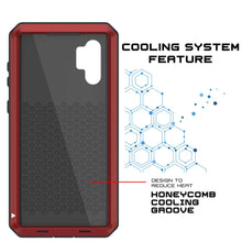 Cargar imagen en el visor de la galería, Galaxy Note 10+ Plus  Case, PUNKcase Metallic Red Shockproof  Slim Metal Armor Case [Red] (Color in image: neon)
