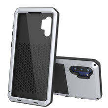 Cargar imagen en el visor de la galería, Galaxy Note 10+ Plus  Case, PUNKcase Metallic White Shockproof  Slim Metal Armor Case [White] 

