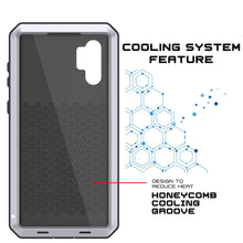 Cargar imagen en el visor de la galería, Galaxy Note 10+ Plus  Case, PUNKcase Metallic White Shockproof  Slim Metal Armor Case [White] (Color in image: red)
