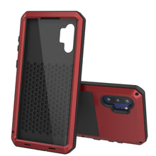 Cargar imagen en el visor de la galería, Galaxy Note 10+ Plus  Case, PUNKcase Metallic Red Shockproof  Slim Metal Armor Case [Red] 
