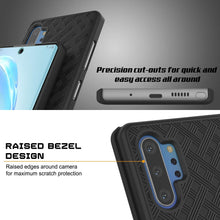 Cargar imagen en el visor de la galería, PunkCase Galaxy Note 10+ Plus Case with Screen Protector, Holster Belt Clip &amp; Built-in Kickstand [Black] 
