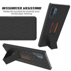 PunkCase Galaxy Note 20 Ultra Case with Screen Protector, Holster Belt Clip & Built-in Kickstand [Black] 