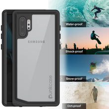 Cargar imagen en el visor de la galería, Galaxy Note 10+ Plus Waterproof Case, Punkcase Studstar Clear Thin Armor Cover (Color in image: teal)
