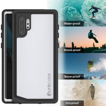 Cargar imagen en el visor de la galería, Galaxy Note 10+ Plus Waterproof Case, Punkcase Studstar White Thin Armor Cover (Color in image: teal)
