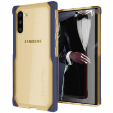 Cargar imagen en el visor de la galería, CLOAK 4 for Galaxy Note 10 Shockproof Hybrid Case [Blue-Gold] (Color in image: Blue-Gold)

