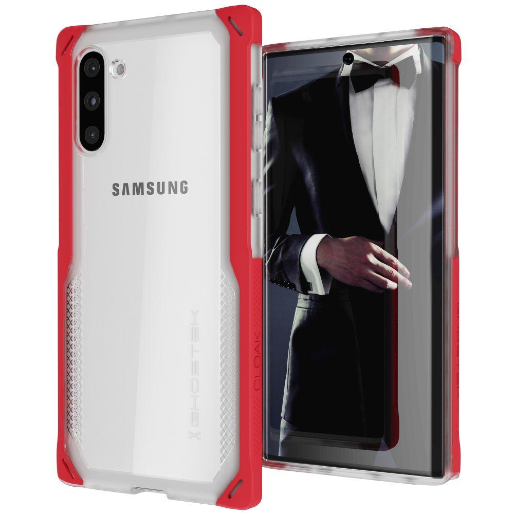 CLOAK 4 for Galaxy Note 10+ Plus Shockproof Hybrid Case [Red] (Color in image: Red)