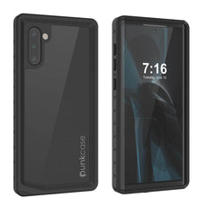 Cargar imagen en el visor de la galería, Galaxy Note 10 Waterproof Case, Punkcase Studstar Black Thin Armor Cover (Color in image: black)
