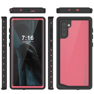Galaxy Note 10 Waterproof Case, Punkcase Studstar Pink Thin Armor Cover (Color in image: light blue)
