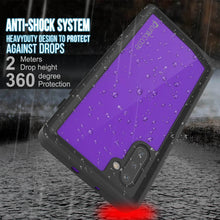 Cargar imagen en el visor de la galería, Galaxy Note 10 Waterproof Case, Punkcase Studstar Purple Series Thin Armor Cover (Color in image: teal)
