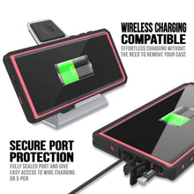 Cargar imagen en el visor de la galería, Galaxy Note 10 Waterproof Case, Punkcase Studstar Pink Thin Armor Cover (Color in image: black)
