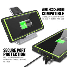 Cargar imagen en el visor de la galería, Galaxy Note 10 Waterproof Case, Punkcase Studstar Light Green Thin Armor Cover (Color in image: black)
