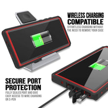 Cargar imagen en el visor de la galería, Galaxy Note 10 Waterproof Case, Punkcase Studstar Red Series Thin Armor Cover (Color in image: black)
