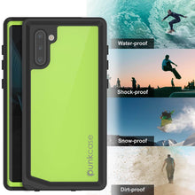 Cargar imagen en el visor de la galería, Galaxy Note 10 Waterproof Case, Punkcase Studstar Light Green Thin Armor Cover (Color in image: pink)
