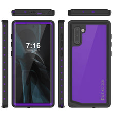 Cargar imagen en el visor de la galería, Galaxy Note 10 Waterproof Case, Punkcase Studstar Purple Series Thin Armor Cover (Color in image: light blue)
