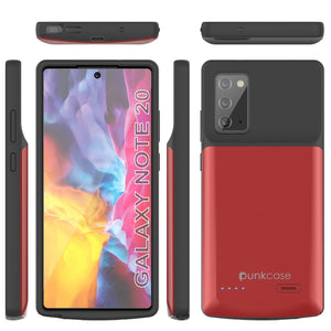 Galaxy Note 20 6000mAH Battery Charger Slim Case [Red] (Color in image: Blue)