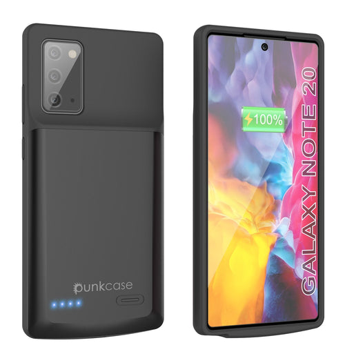 Galaxy Note 20 6000mAH Battery Charger Slim Case [Black] (Color in image: Black)