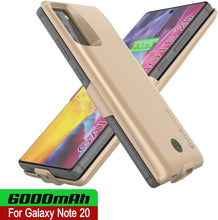 Cargar imagen en el visor de la galería, Galaxy Note 20 6000mAH Battery Charger PunkJuice 2.0 Slim Case [Gold] 
