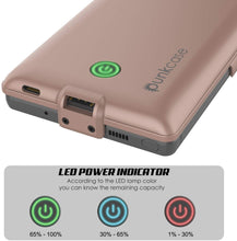 Cargar imagen en el visor de la galería, Galaxy Note 20 6000mAH Battery Charger PunkJuice 2.0 Slim Case [Rose-Gold] (Color in image: Gold)
