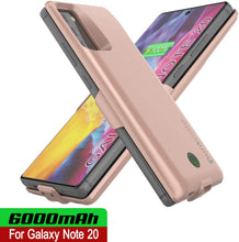 Cargar imagen en el visor de la galería, Galaxy Note 20 6000mAH Battery Charger PunkJuice 2.0 Slim Case [Rose-Gold] 
