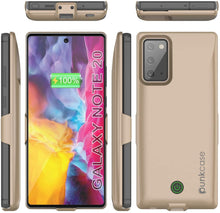 Cargar imagen en el visor de la galería, Galaxy Note 20 6000mAH Battery Charger PunkJuice 2.0 Slim Case [Gold] 
