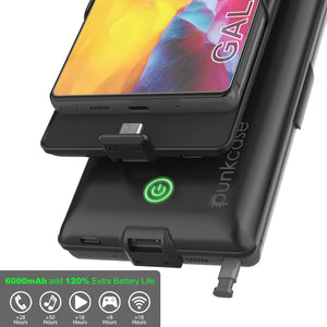 Galaxy Note 20 6000mAH Battery Charger PunkJuice 2.0 Slim Case [Black] (Color in image: Gold)
