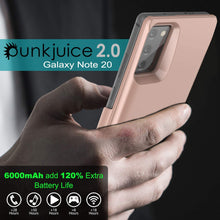 Cargar imagen en el visor de la galería, Galaxy Note 20 6000mAH Battery Charger PunkJuice 2.0 Slim Case [Rose-Gold] 
