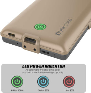 Galaxy Note 20 6000mAH Battery Charger PunkJuice 2.0 Slim Case [Gold] (Color in image: Rose-Gold)