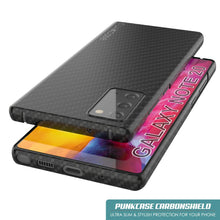 Cargar imagen en el visor de la galería, Galaxy Note 20 Case, Punkcase CarbonShield, Heavy Duty &amp; Ultra Thin Cover 
