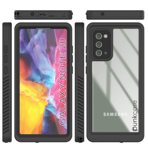 Galaxy Note 20 Case, Punkcase [Extreme Series] Armor Cover W/ Built In Screen Protector [Clear] (Color in image: Red)