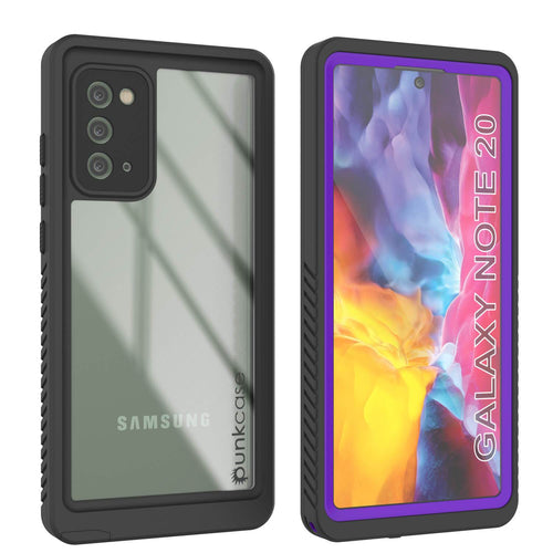 Galaxy Note 20 Case, Punkcase [Extreme Series] Armor Cover W/ Built In Screen Protector [Purple] (Color in image: Purple)