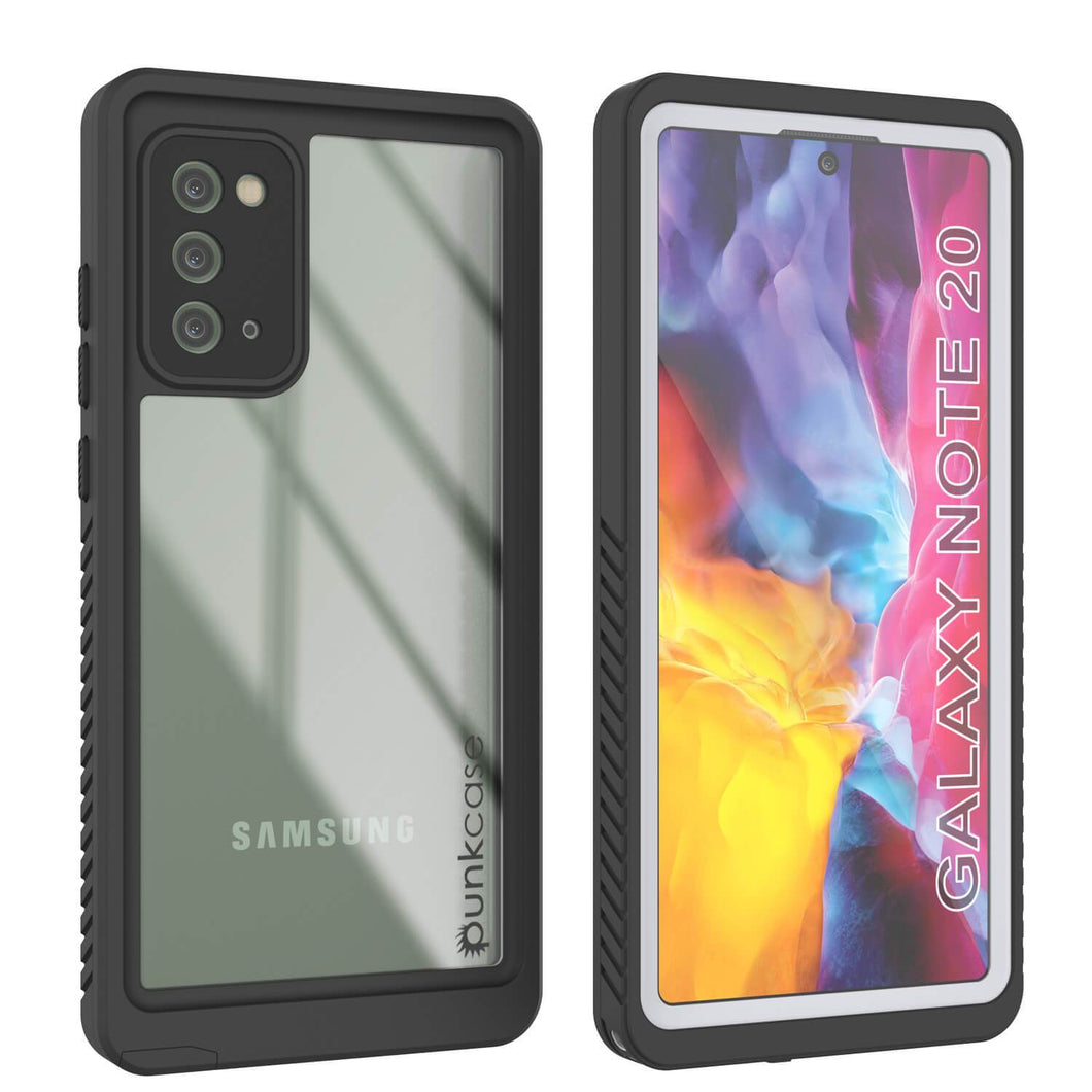 Galaxy Note 20 Case, Punkcase [Extreme Series] Armor Cover W/ Built In Screen Protector [White] (Color in image: White)
