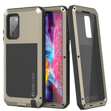 Load image into Gallery viewer, Galaxy Note 20  Case, PUNKcase Metallic Gold Shockproof  Slim Metal Armor Case [Gold] (Color in image: gold)
