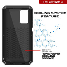 Cargar imagen en el visor de la galería, Galaxy Note 20 Ultra Case, PUNKcase Metallic Black Shockproof  Slim Metal Armor Case [Black] (Color in image: silver)
