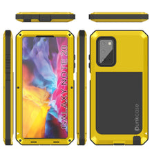 Cargar imagen en el visor de la galería, Galaxy Note 20  Case, PUNKcase Metallic Neon Shockproof  Slim Metal Armor Case [Neon] (Color in image: gold)
