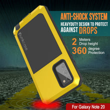 Cargar imagen en el visor de la galería, Galaxy Note 20  Case, PUNKcase Metallic Neon Shockproof  Slim Metal Armor Case [Neon] (Color in image: silver)
