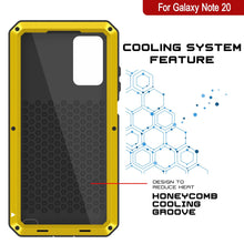 Cargar imagen en el visor de la galería, Galaxy Note 20  Case, PUNKcase Metallic Neon Shockproof  Slim Metal Armor Case [Neon] (Color in image: black)

