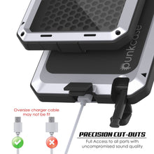 Cargar imagen en el visor de la galería, Galaxy Note 20  Case, PUNKcase Metallic White Shockproof  Slim Metal Armor Case [White] 

