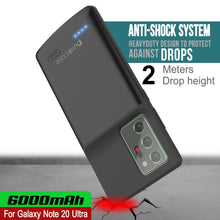 Load image into Gallery viewer, Galaxy Note 20 Ultra 6000mAH Battery Charger Slim Case [Black] (Color in image: Red)
