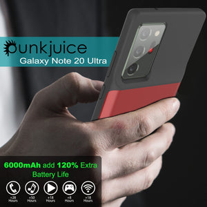 Galaxy Note 20 Ultra 6000mAH Battery Charger Slim Case [Red] 