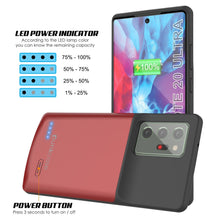 Cargar imagen en el visor de la galería, Galaxy Note 20 Ultra 6000mAH Battery Charger Slim Case [Red] 
