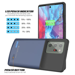 Galaxy Note 20 Ultra 6000mAH Battery Charger Slim Case [Blue] 