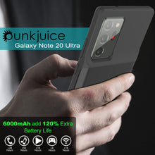 Load image into Gallery viewer, Galaxy Note 20 Ultra 6000mAH Battery Charger Slim Case [Black] 
